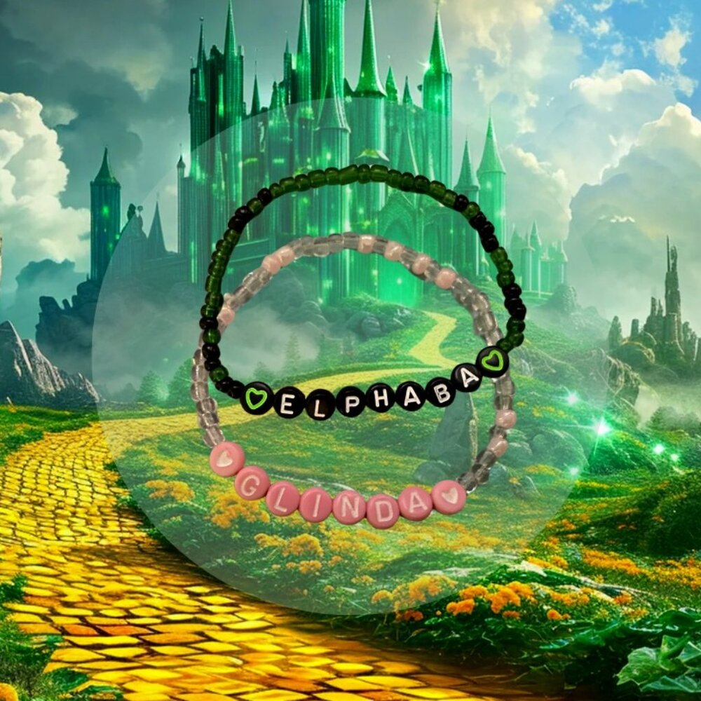 Elphie & Galinda Seed Bead Bracelets (Set)